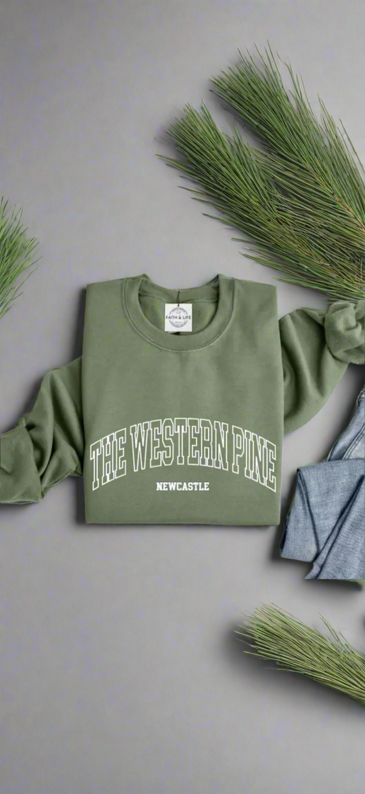 The Western Pine Crewneck Sweatshirt “Without Newcastle”