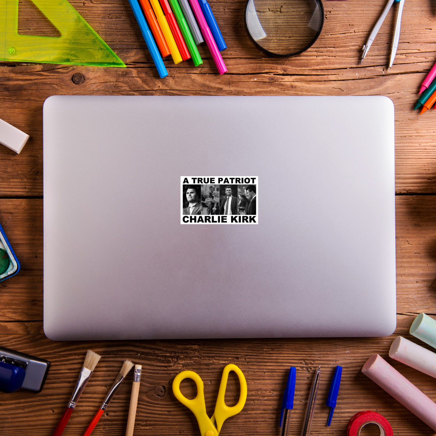 True Patriot Charlie laminated sticker America conservative